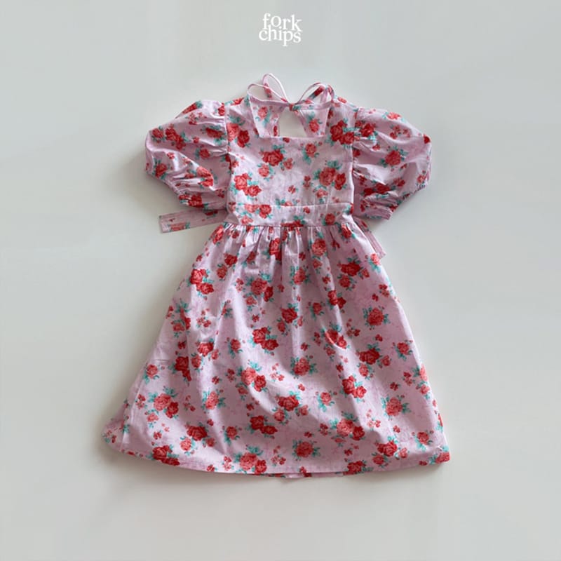 FORK CHIPS - Korean Children Fashion - #Kfashion4kids - Rose Day One-piece - 2