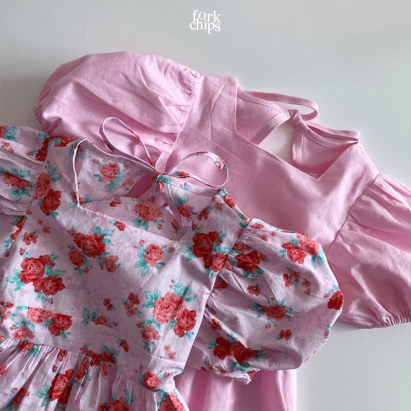 FORK CHIPS - Korean Children Fashion - #Kfashion4kids - Rose Day One-piece - 6