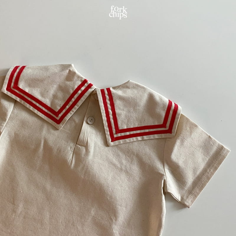 FORK CHIPS - Korean Children Fashion - #Kfashion4kids - Twin Salior Top Bottom Set - 9