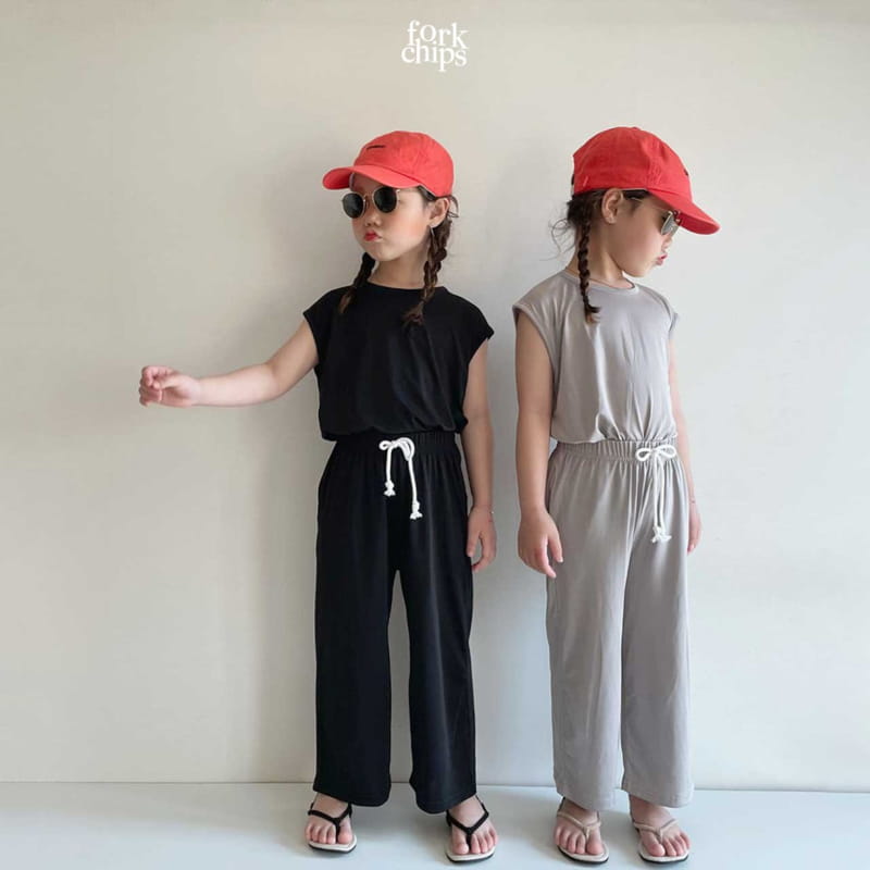 FORK CHIPS - Korean Children Fashion - #Kfashion4kids - Softly Top Bottom Set - 12