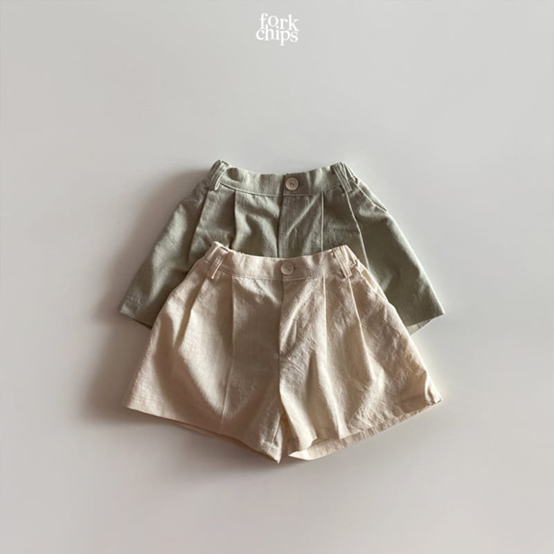 FORK CHIPS - Korean Children Fashion - #Kfashion4kids - Seasoning Half Wide Pants