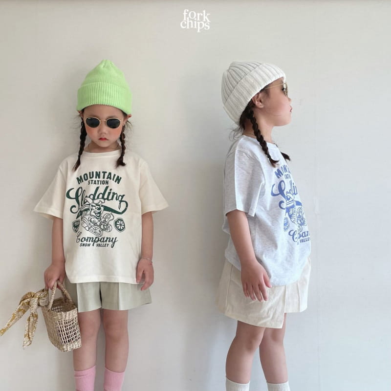 FORK CHIPS - Korean Children Fashion - #Kfashion4kids - Seasoning Half Wide Pants - 10