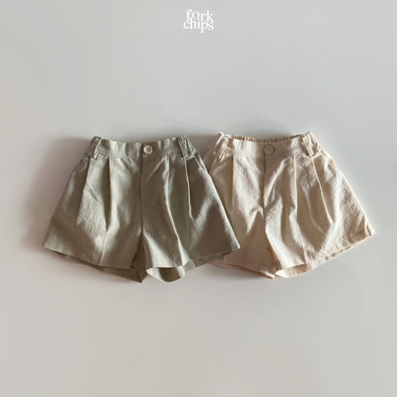 FORK CHIPS - Korean Children Fashion - #Kfashion4kids - Seasoning Half Wide Pants - 2
