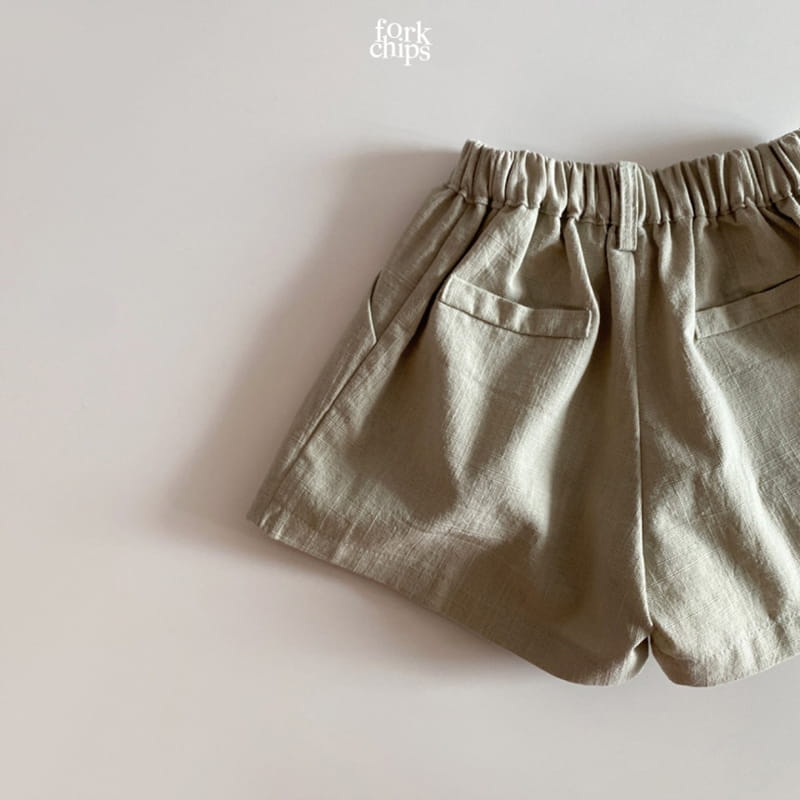 FORK CHIPS - Korean Children Fashion - #Kfashion4kids - Seasoning Half Wide Pants - 6