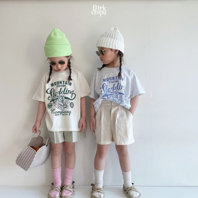 FORK CHIPS - Korean Children Fashion - #Kfashion4kids - Seasoning Half Wide Pants - 7