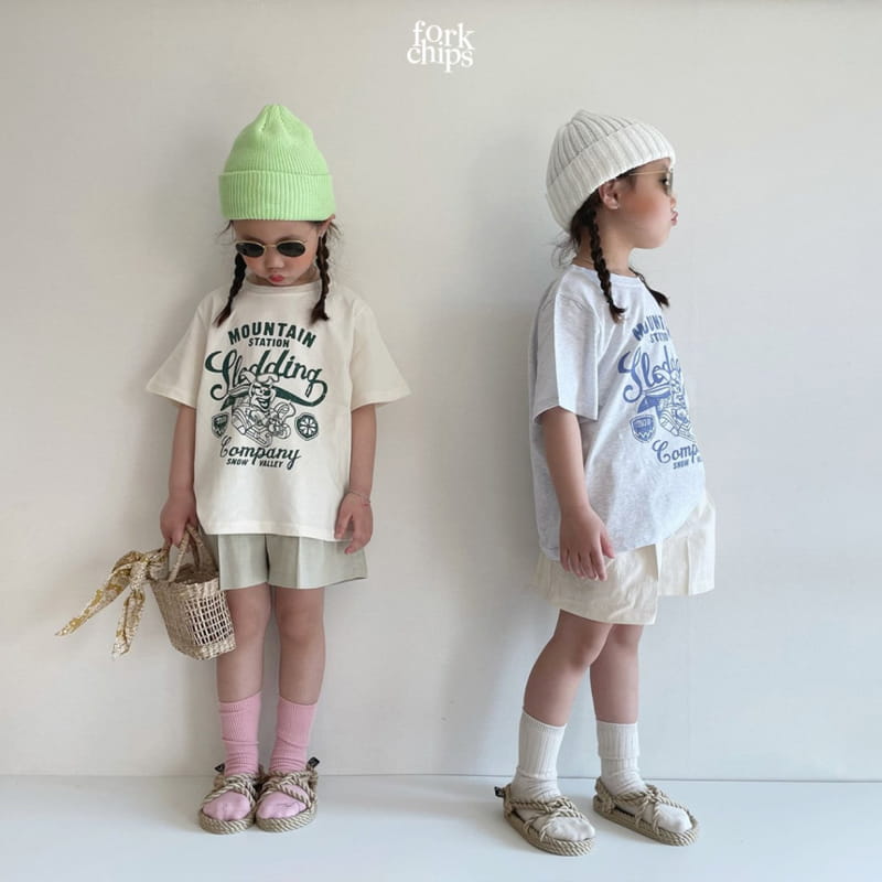 FORK CHIPS - Korean Children Fashion - #Kfashion4kids - Seasoning Half Wide Pants - 9