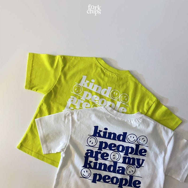 FORK CHIPS - Korean Children Fashion - #Kfashion4kids - People Tee