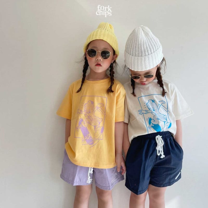 FORK CHIPS - Korean Children Fashion - #Kfashion4kids - Play Board Tee - 10