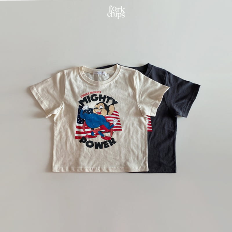 FORK CHIPS - Korean Children Fashion - #Kfashion4kids - Strong Tee - 2