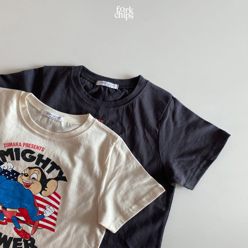 FORK CHIPS - Korean Children Fashion - #Kfashion4kids - Strong Tee - 4