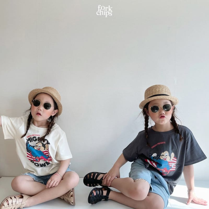 FORK CHIPS - Korean Children Fashion - #Kfashion4kids - Strong Tee - 6