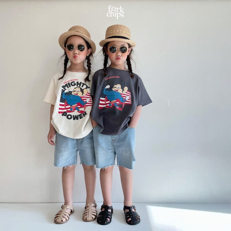 FORK CHIPS - Korean Children Fashion - #Kfashion4kids - Strong Tee - 7