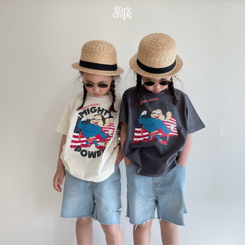 FORK CHIPS - Korean Children Fashion - #Kfashion4kids - Strong Tee - 8