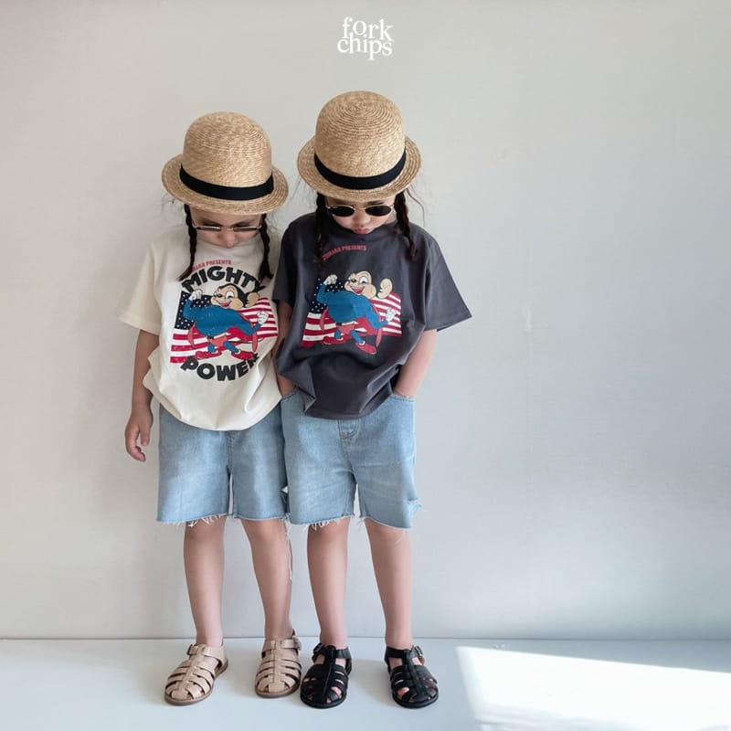 FORK CHIPS - Korean Children Fashion - #Kfashion4kids - Strong Tee - 9