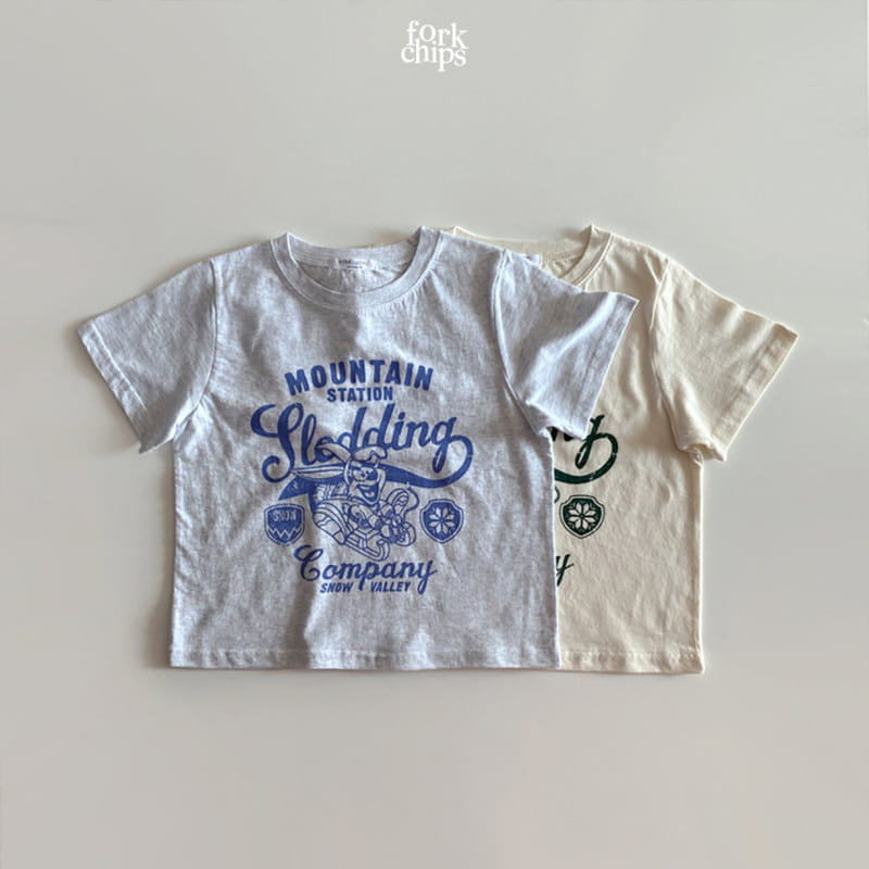 FORK CHIPS - Korean Children Fashion - #Kfashion4kids - Burney Tee