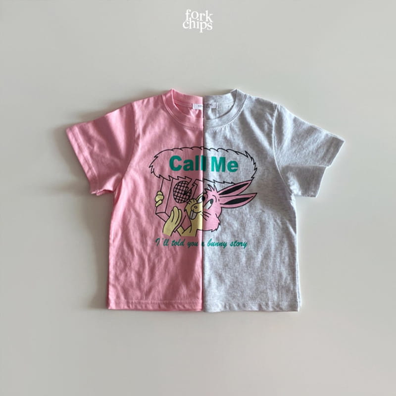 FORK CHIPS - Korean Children Fashion - #Kfashion4kids - Burney Call Me Tee