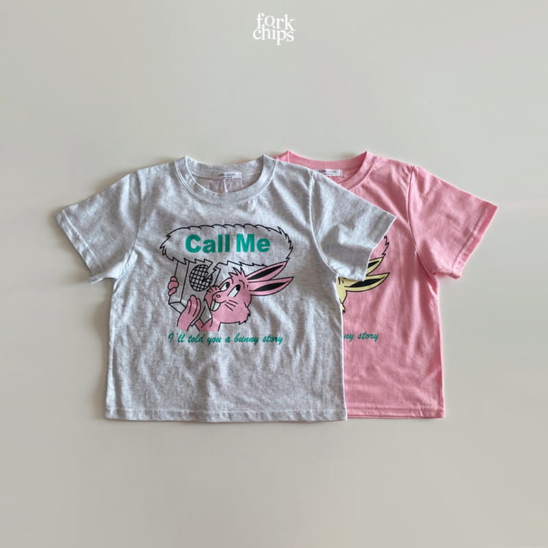 FORK CHIPS - Korean Children Fashion - #Kfashion4kids - Burney Call Me Tee - 2