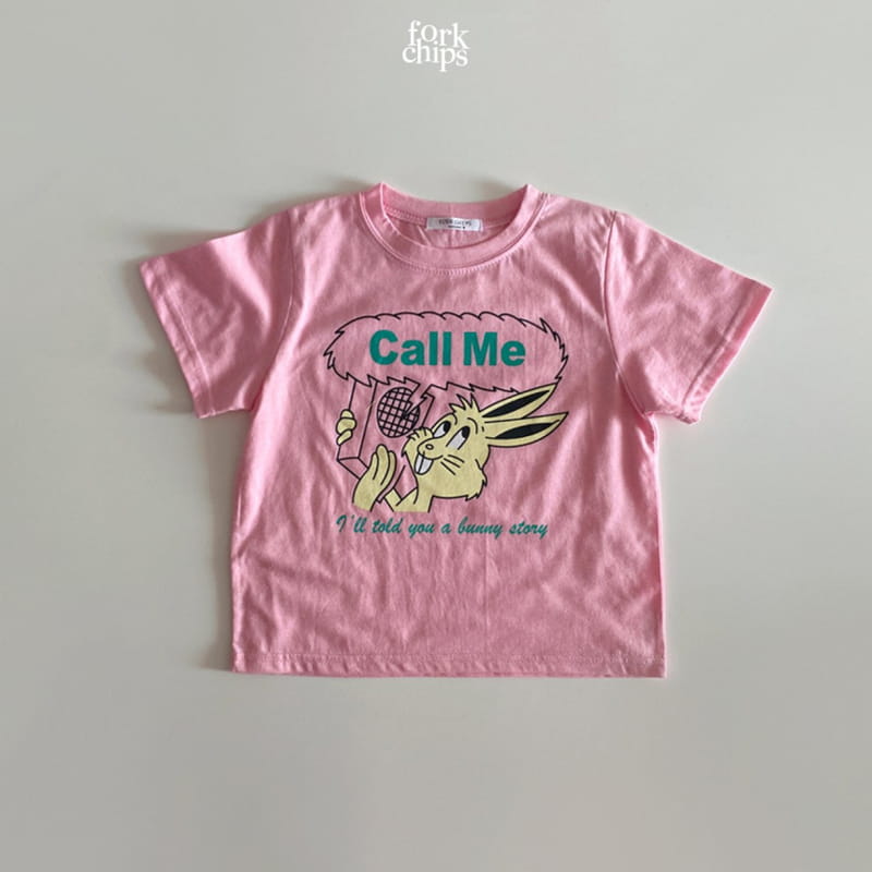 FORK CHIPS - Korean Children Fashion - #Kfashion4kids - Burney Call Me Tee - 3