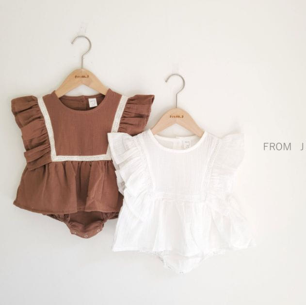 FROM J - Korean Children Fashion - #Kfashion4kids - Crop Wing Bodysuit