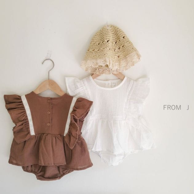FROM J - Korean Children Fashion - #Kfashion4kids - Crop Wing Bodysuit - 12