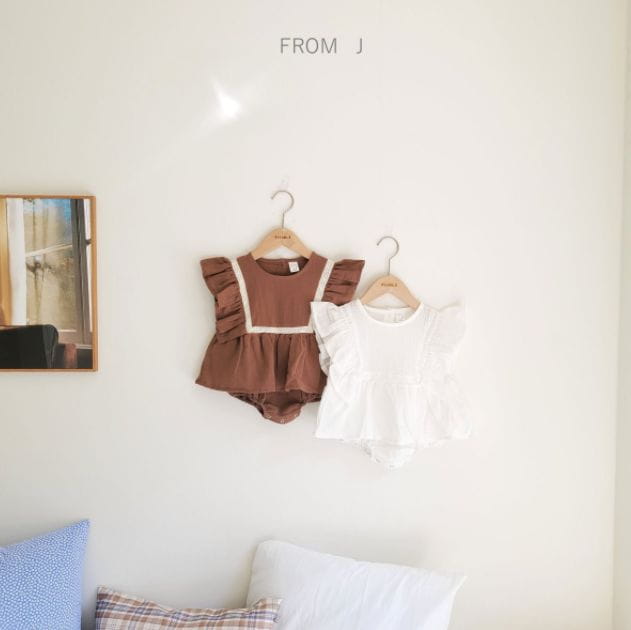 FROM J - Korean Children Fashion - #Kfashion4kids - Crop Wing Bodysuit - 2