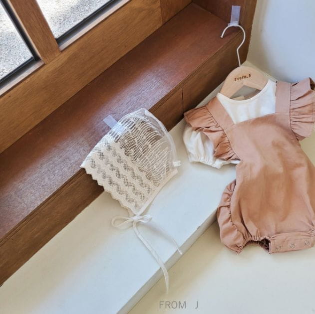 FROM J - Korean Children Fashion - #Kfashion4kids - Angel Frill Dungarees Bodysuit - 10