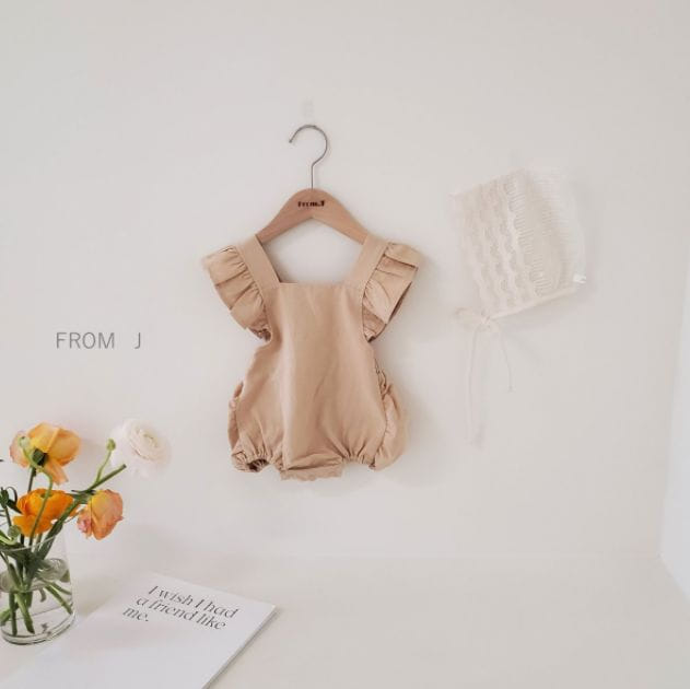 FROM J - Korean Children Fashion - #Kfashion4kids - Angel Frill Dungarees Bodysuit - 6