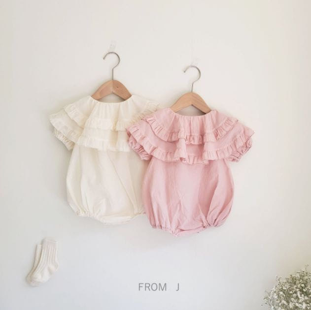 FROM J - Korean Children Fashion - #Kfashion4kids - Double Frill Bodysuit - 11