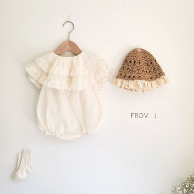 FROM J - Korean Children Fashion - #Kfashion4kids - Double Frill Bodysuit - 4