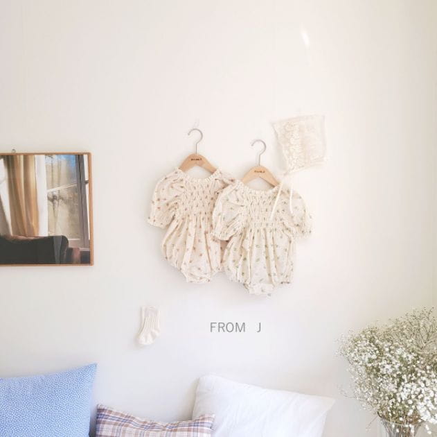 FROM J - Korean Children Fashion - #Kfashion4kids - Rose Socked Bodysuit - 10