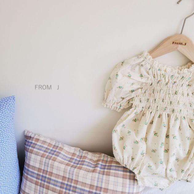 FROM J - Korean Children Fashion - #Kfashion4kids - Rose Socked Bodysuit - 5