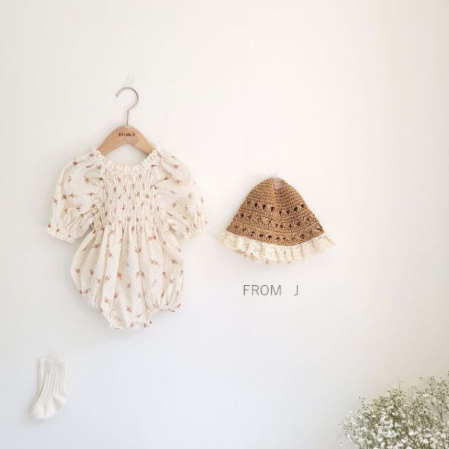 FROM J - Korean Children Fashion - #Kfashion4kids - Rose Socked Bodysuit - 9