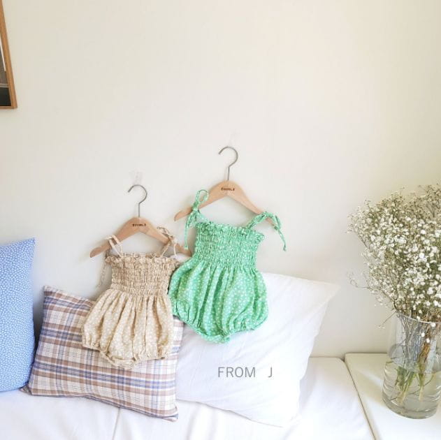 FROM J - Korean Children Fashion - #Kfashion4kids - Top Smocked Bodysuit - 3