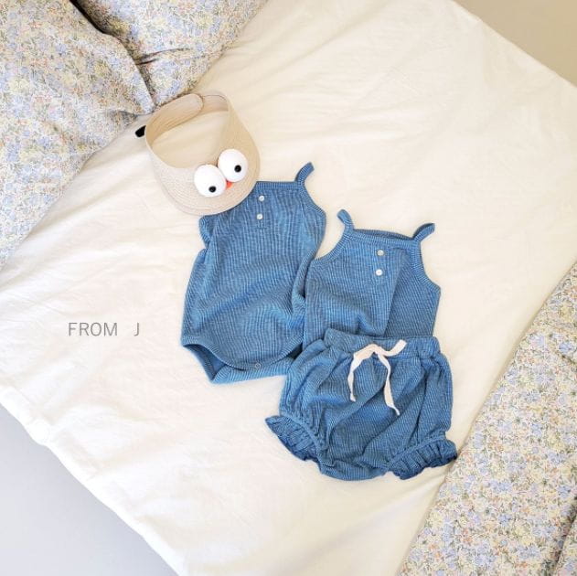 FROM J - Korean Children Fashion - #Kfashion4kids - Bebe Rip Sleeveless Bodysuit - 10