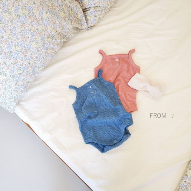 FROM J - Korean Children Fashion - #Kfashion4kids - Bebe Rip Sleeveless Bodysuit - 6