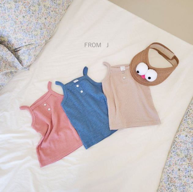 FROM J - Korean Children Fashion - #Kfashion4kids - Rip Sleeveless Frill Bloomer Set - 3