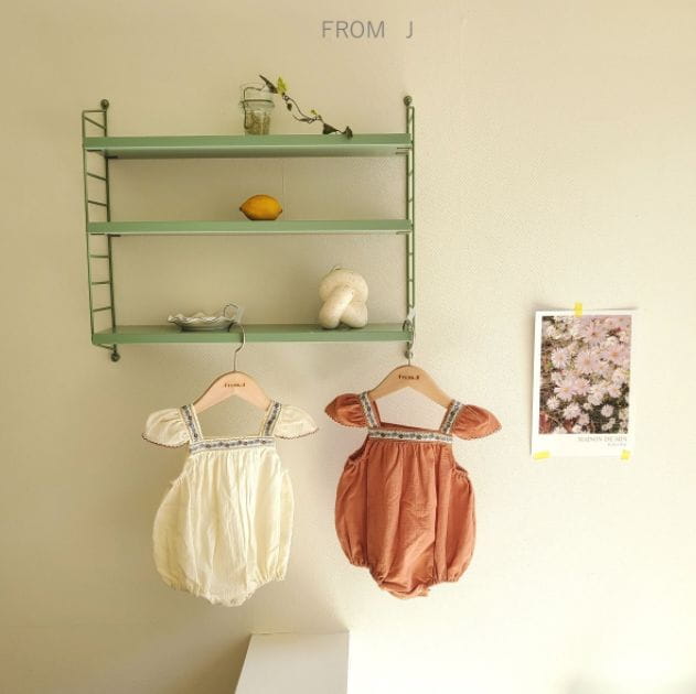 FROM J - Korean Children Fashion - #Kfashion4kids - Embroidery Wing Bodysuit - 5