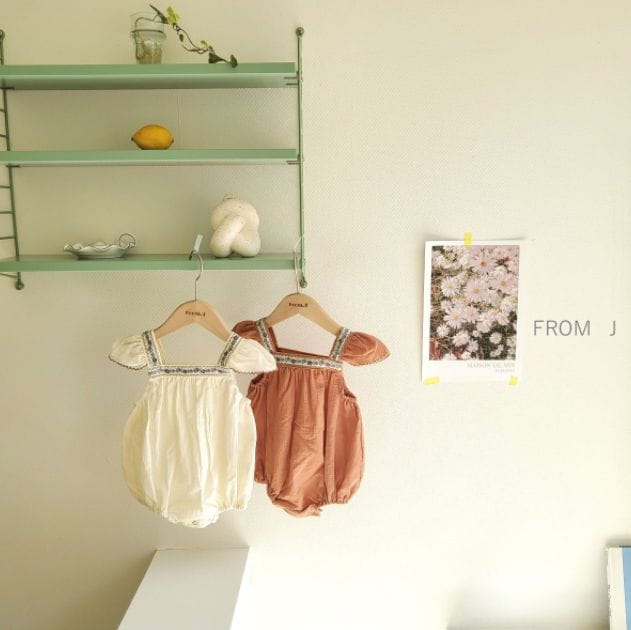 FROM J - Korean Children Fashion - #Kfashion4kids - Embroidery Wing Bodysuit - 6
