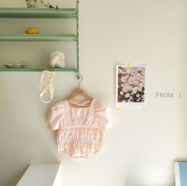 FROM J - Korean Children Fashion - #Kfashion4kids - Square Puff Bodysuit - 11
