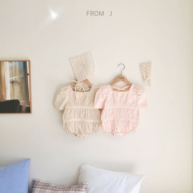 FROM J - Korean Children Fashion - #Kfashion4kids - Square Puff Bodysuit - 3
