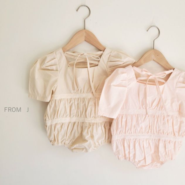 FROM J - Korean Children Fashion - #Kfashion4kids - Square Puff Bodysuit - 4