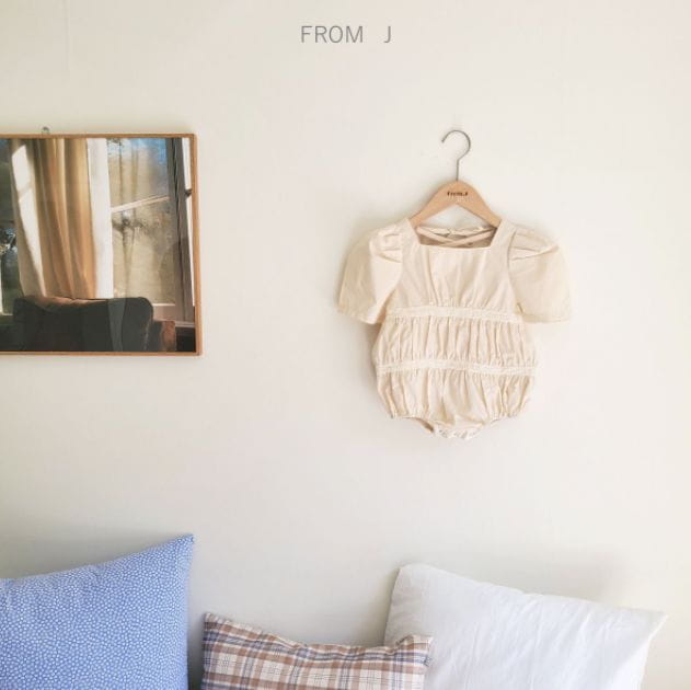 FROM J - Korean Children Fashion - #Kfashion4kids - Square Puff Bodysuit - 5