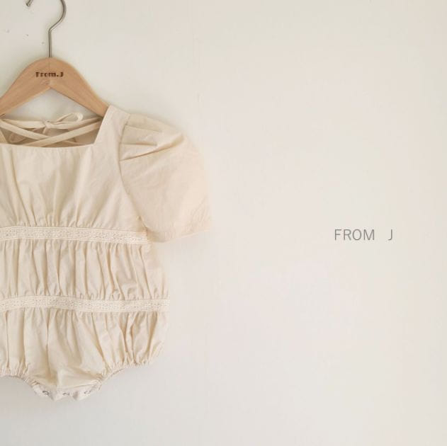 FROM J - Korean Children Fashion - #Kfashion4kids - Square Puff Bodysuit - 6