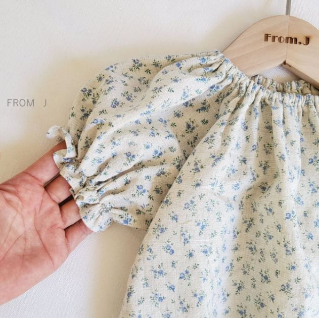 FROM J - Korean Children Fashion - #Kfashion4kids - Blueberry Flower Bodysuit - 11