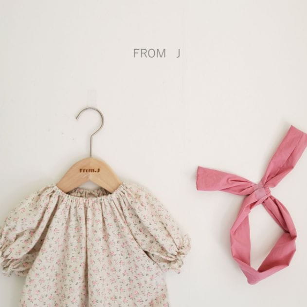 FROM J - Korean Children Fashion - #Kfashion4kids - Blueberry Flower Bodysuit - 5