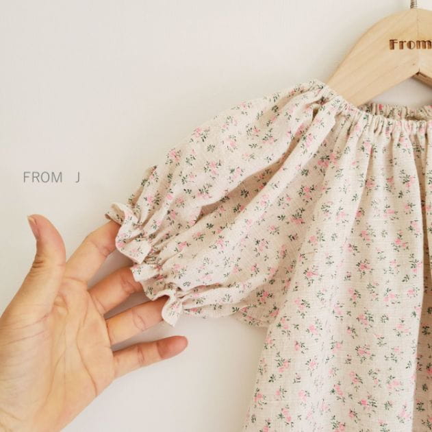 FROM J - Korean Children Fashion - #Kfashion4kids - Blueberry Flower Bodysuit - 7