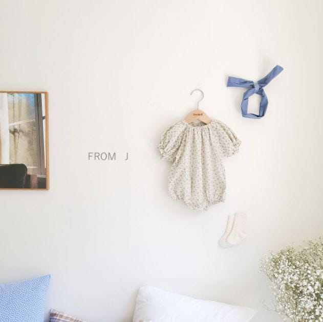 FROM J - Korean Children Fashion - #Kfashion4kids - Blueberry Flower Bodysuit - 8