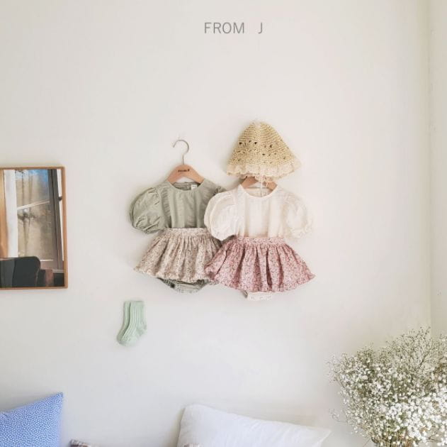FROM J - Korean Children Fashion - #Kfashion4kids - Hey Apron Bodysuit - 2