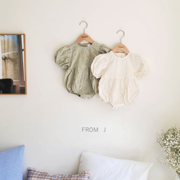 FROM J - Korean Children Fashion - #Kfashion4kids - Hey Apron Bodysuit - 3