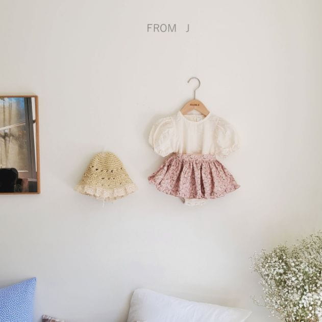 FROM J - Korean Children Fashion - #Kfashion4kids - Hey Apron Bodysuit - 4